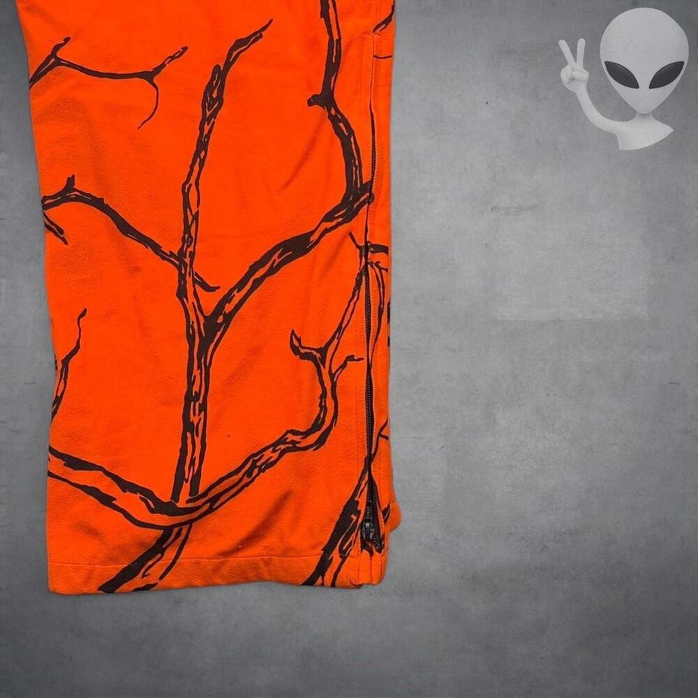 Gamehide Hush Hide Pants Large Blaze Orange Camo Hunting Quiet Fleece - Picture 6 of 8